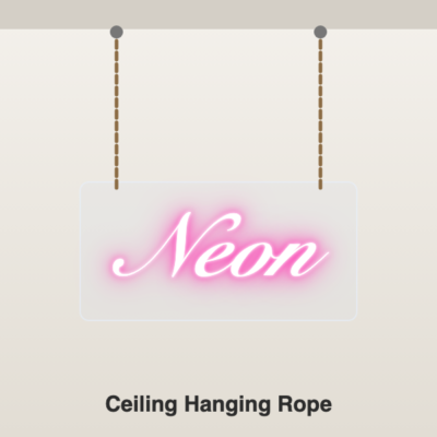 Custom neon sign - rope