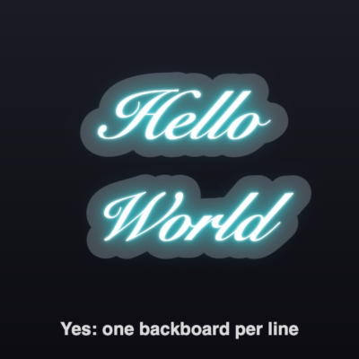 Custom neon sign - yes