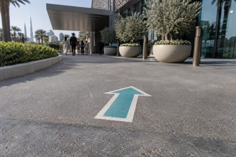 outdoor & temporary signs 7 asphalt & pavement graphics in dubai