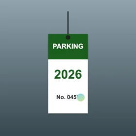 Custom Parking Pass 3.5 x 7 in