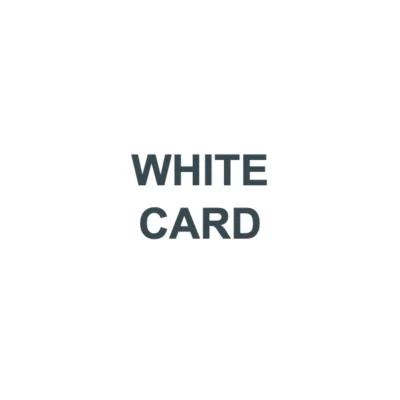 WHITE CARD