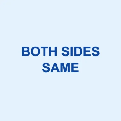 BOTH SIDES SAME