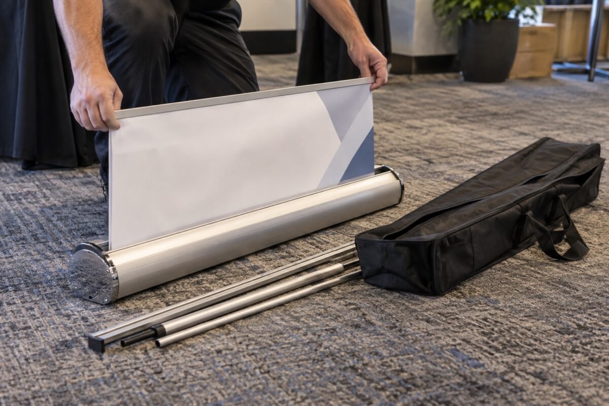 retractable banner stands 6 retractable banner example, dubai