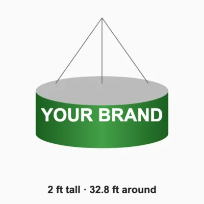 Hanging banner 2 x 32.8 ft