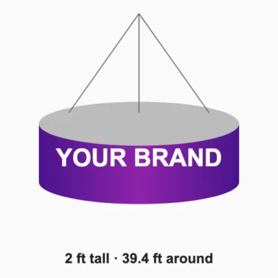 Hanging banner 2 x 39.4 ft
