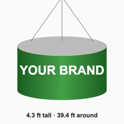 Hanging banner 4.3 x 39.4 ft