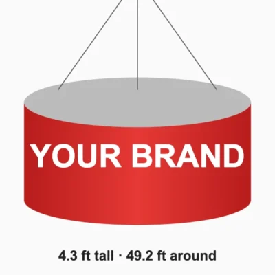 Hanging banner 4.3 x 49.2 ft