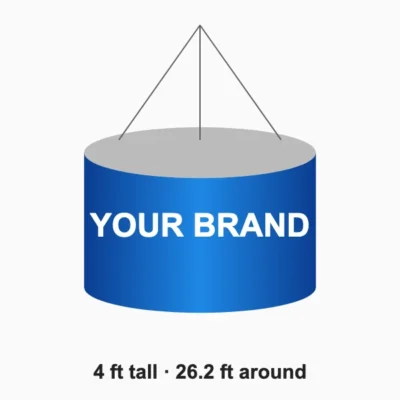 Hanging banner 4 x 26.2 ft