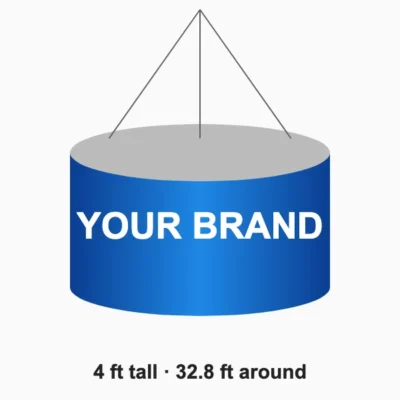 Hanging banner 4 x 32.8 ft