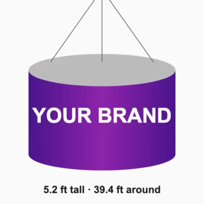 Hanging banner 5.2 x 39.4 ft