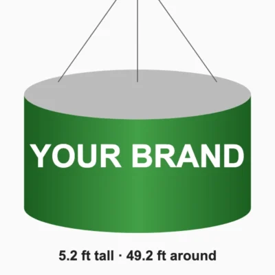 Hanging banner 5.2 x 49.2 ft
