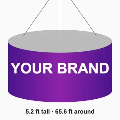 Hanging banner 5.2 x 65.6 ft