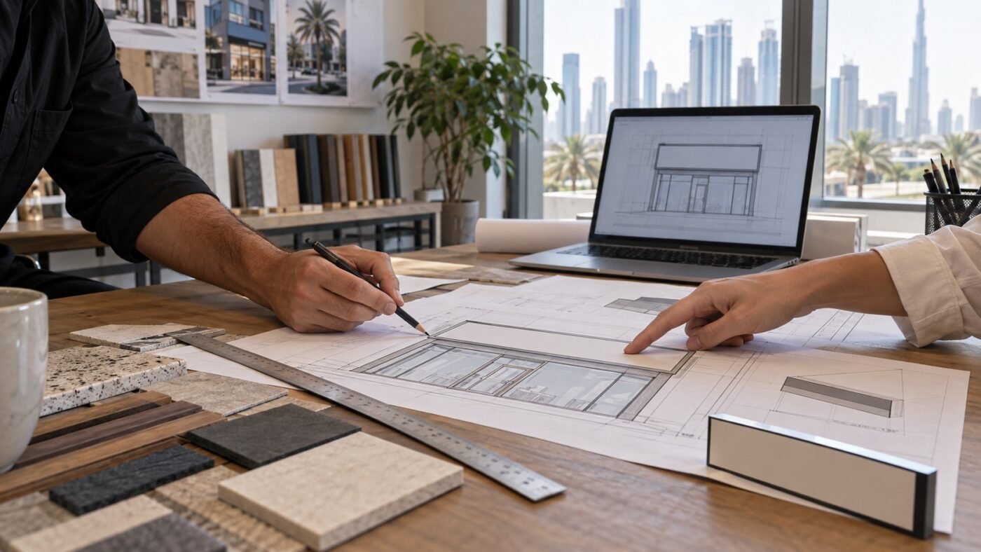 signage plans & permit support 1 signage drawing prepared for a dubai sign permit application