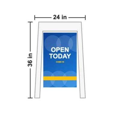 A-Frame Sidewalk Sign 24 x 36 in