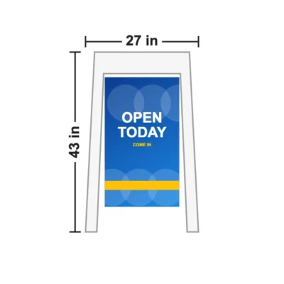 A-Frame Sidewalk Sign 27 x 43 in