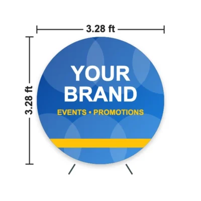 Circle Pop Up Banner 3.28 x 3.28 ft