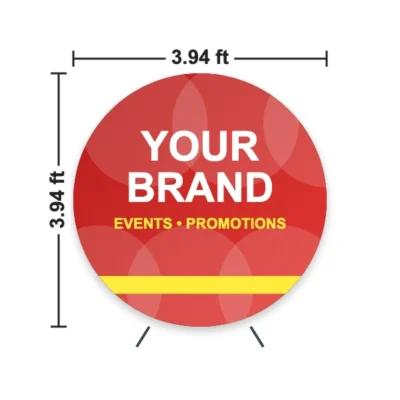 Circle Pop Up Banner 3.94 x 3.94 ft