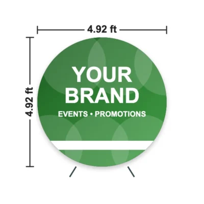 Circle Pop Up Banner 4.92 x 4.92 ft