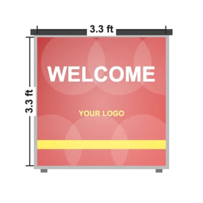 SEG Backlit Counter 3.3 x 3.3 ft