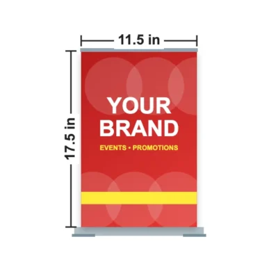 Desktop Roll Up Banner 11.5 x 17.5 in