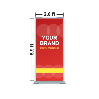 Roll Up Banner Stand 2.6 x 5.9 ft