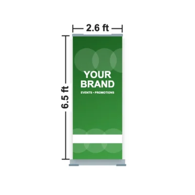 Roll Up Banner Stand 2.6 x 6.5 ft