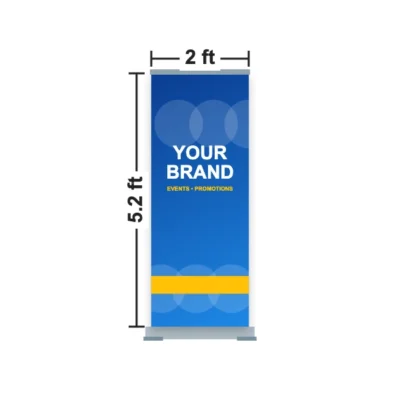 Roll Up Banner Stand 2 x 5.2 ft