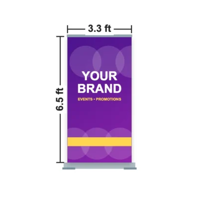 Roll Up Banner Stand 3.3 x 6.5 ft