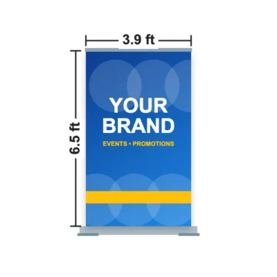 Roll Up Banner Stand 3.9 x 6.5 ft