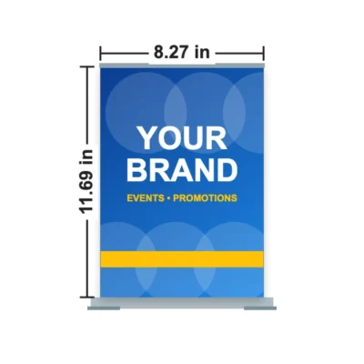 Desktop Roll Up Banner 8.27 x 11.69 in