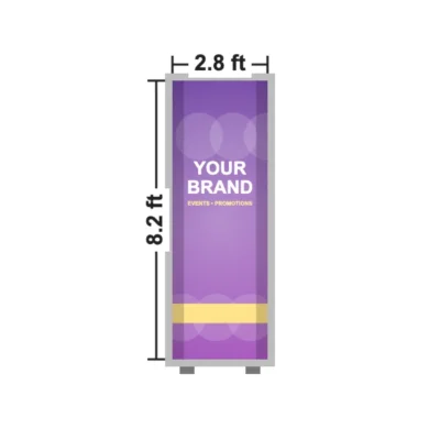 SEG Curved Lit Display 2.8 x 8.2 ft