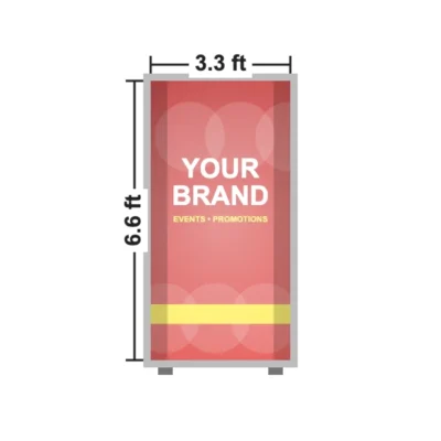 SEG Curved Lit Display 3.3 x 6.6 ft