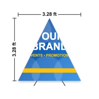 Triangle Pop Up Banner 3.28 x 3.28 ft