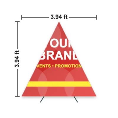 Triangle Pop Up Banner 3.94 x 3.94 ft