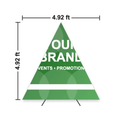 Triangle Pop Up Banner 4.92 x 4.92 ft