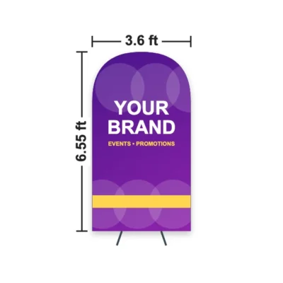 Vertical Pop Up Banner 3.6 x 6.55 ft