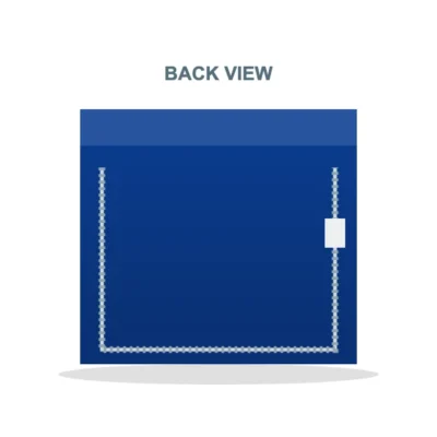 Closed back with zipper