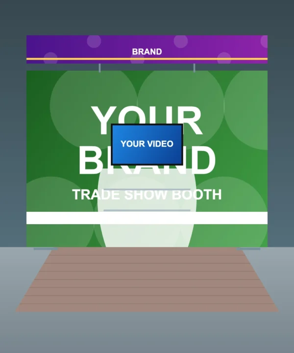 Straight Media Display 10 x 10 ft