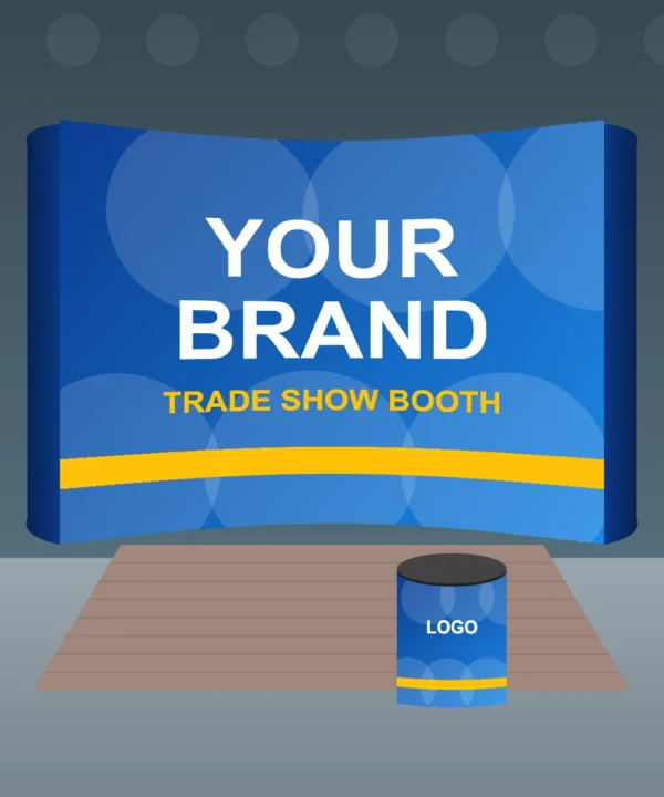 Curved Pop Up Display 10 x 10 ft