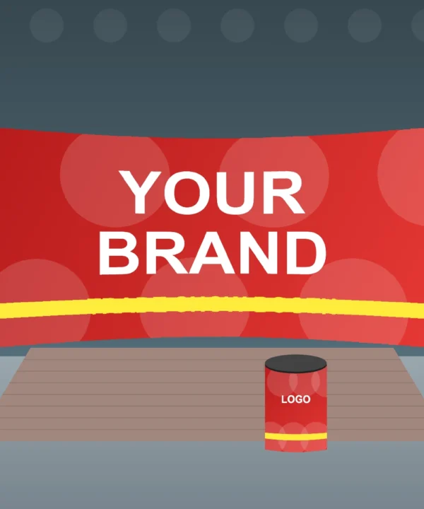 Curved Pop Up Display 20 x 10 ft