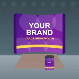 Curved Pop Up Display 8 x 8 ft
