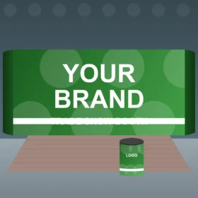 Straight Pop Up Display 20 x 10 ft