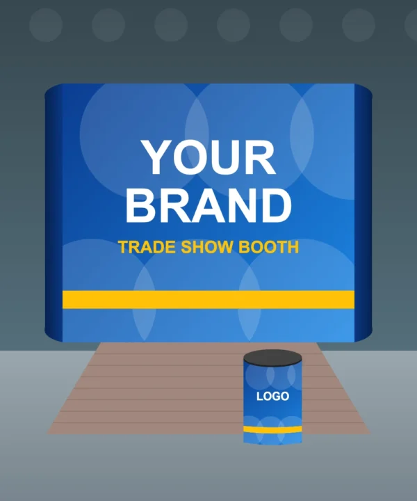 Straight Pop Up Display 8 x 8 ft