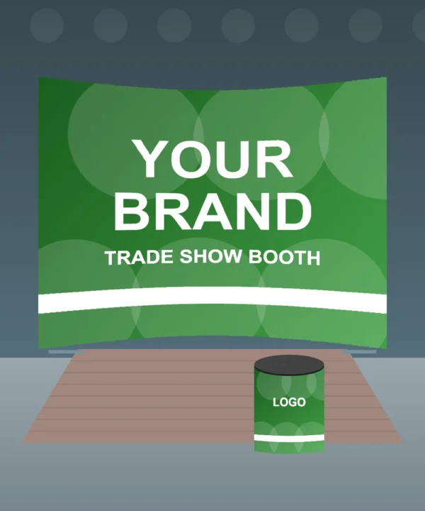 Curved Zip Up Display 10 x 8 ft