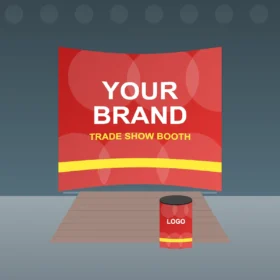 Curved Zip Up Display 8 x 8 ft