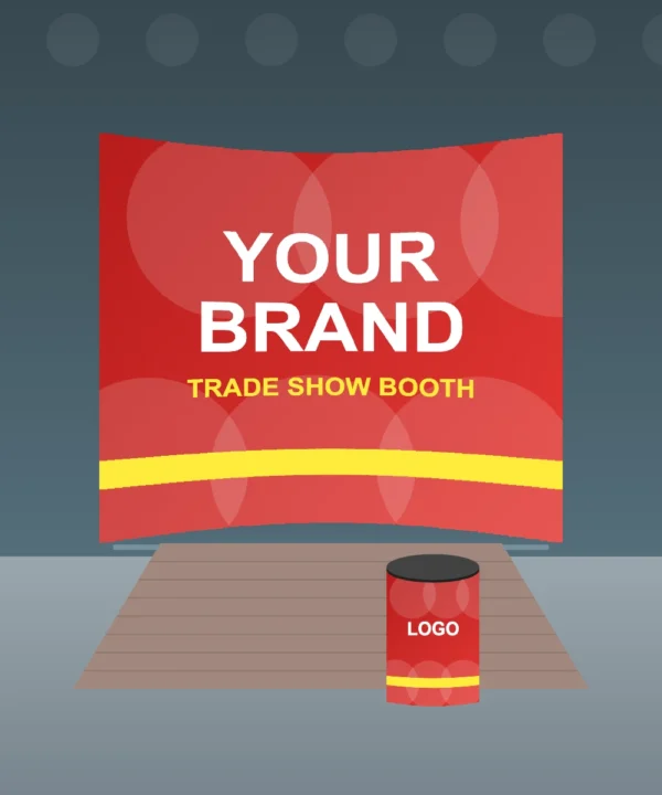 Curved Zip Up Display 8 x 8 ft