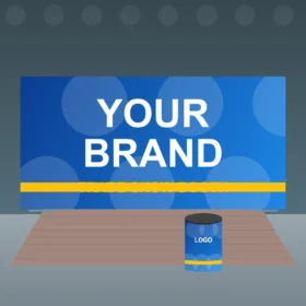 Straight Zip Up Display 20 x 10 ft