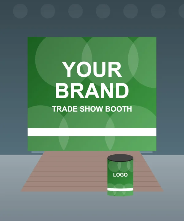 Straight Zip Up Display 8 x 8 ft