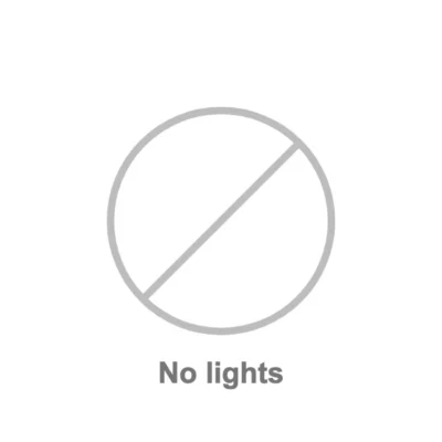 No lights