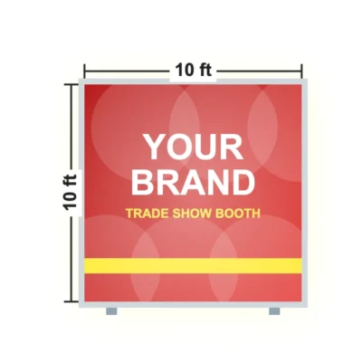 Backlit Trade Show Display 10 x 10 ft size